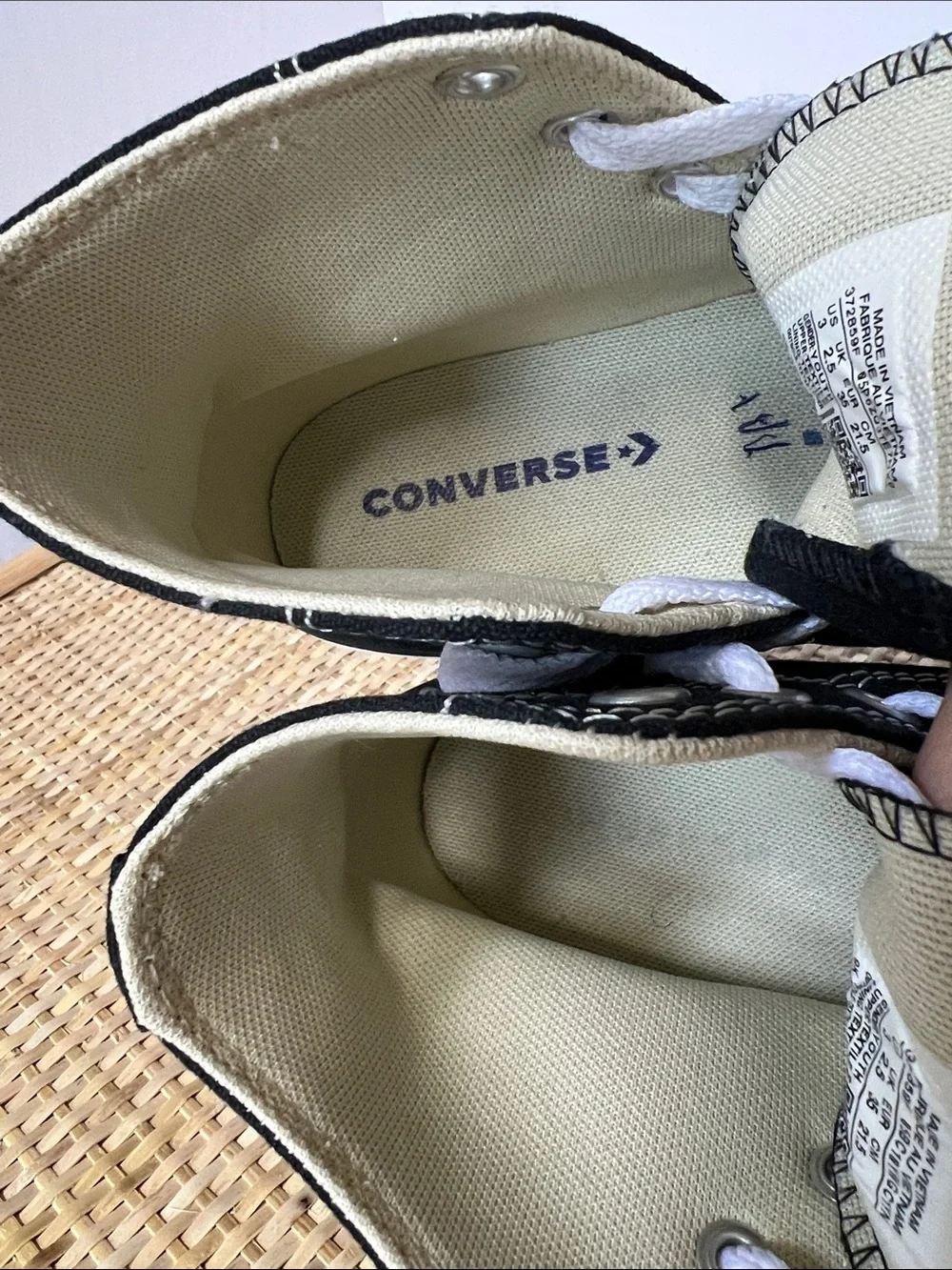 Converse Chuck Taylor All Star Hi Top canvas sneaker classic black Unisex Kids 3